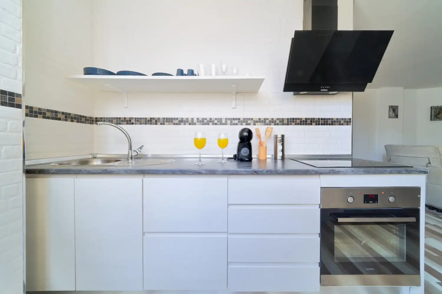 Cocina de Ático de alquiler en Málaga con Aire acondicionado, Amueblado y Lavadora