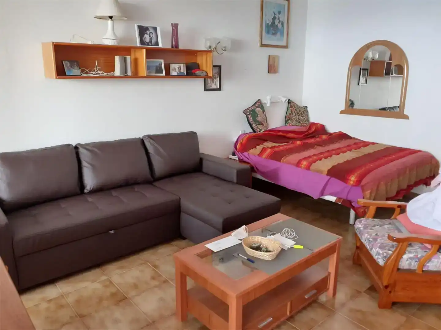 Wohnzimmer von Wohnung zur Miete in La Matanza de Acentejo mit Schwimmbad