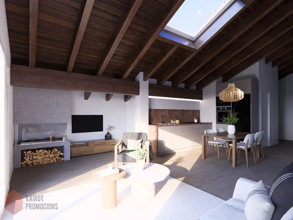 Sala de estar de Ático en venta en Camprodon