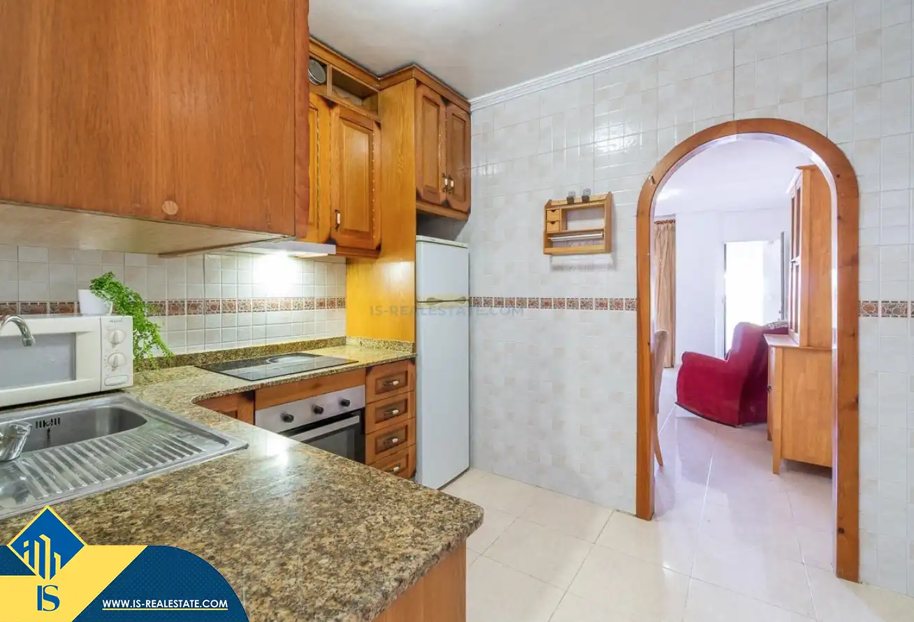 Cocina de Apartamento en venta en Orihuela con Aire acondicionado, Calefacción y Jardín privado