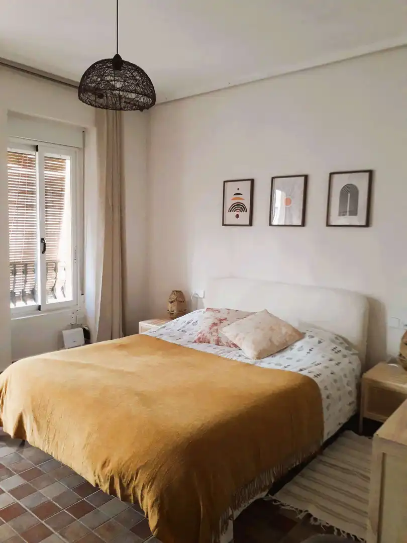 Schlafzimmer von Wohnungen zur untervermieten in  Valencia Capital mit Klimaanlage, Heizung und Terrasse