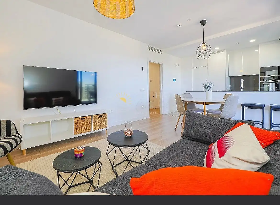 Sala de estar de Apartamento en venta en Málaga con Terraza, Piscina y Horno