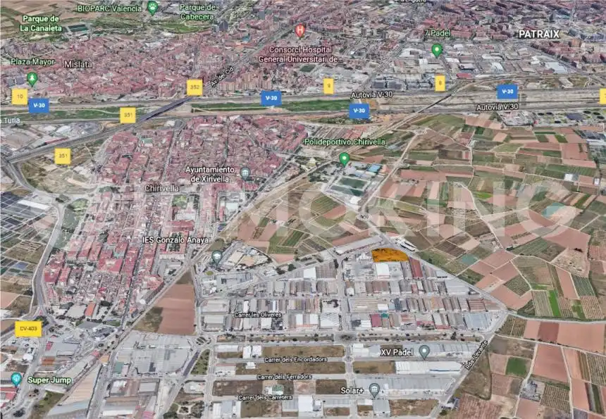 Außenansicht von Fabrik Grundstücke zum Verkauf in Xirivella
