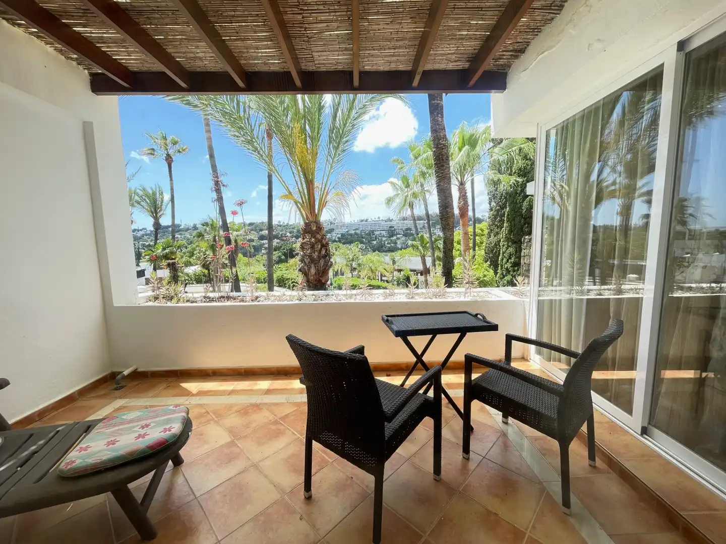 Terraza de Apartamento de alquiler en Marbella con Aire acondicionado, Terraza y Amueblado
