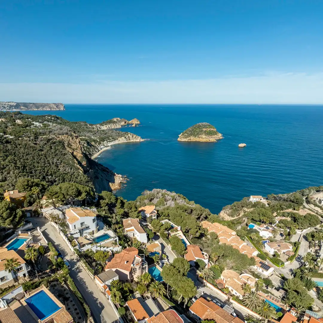 Exterior view of Houses for sale in Jávea / Xàbia  with Air Conditioner, Heating and Private garden