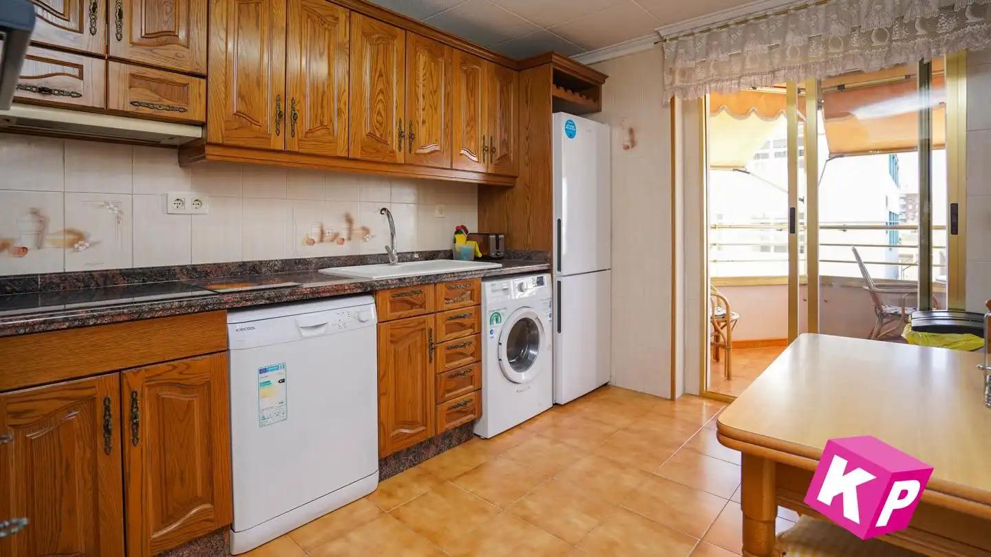 Kitchen of Flat for sale in Santa Pola  with Air Conditioner, Terrace and Swimming Pool