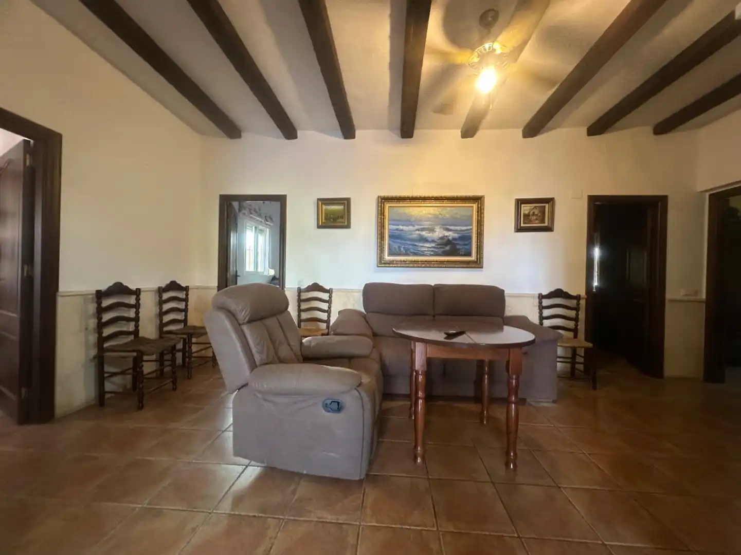 Sala de estar de Finca rústica en venta en Callosa d'en Sarrià con Jardín privado, Terraza y Trastero