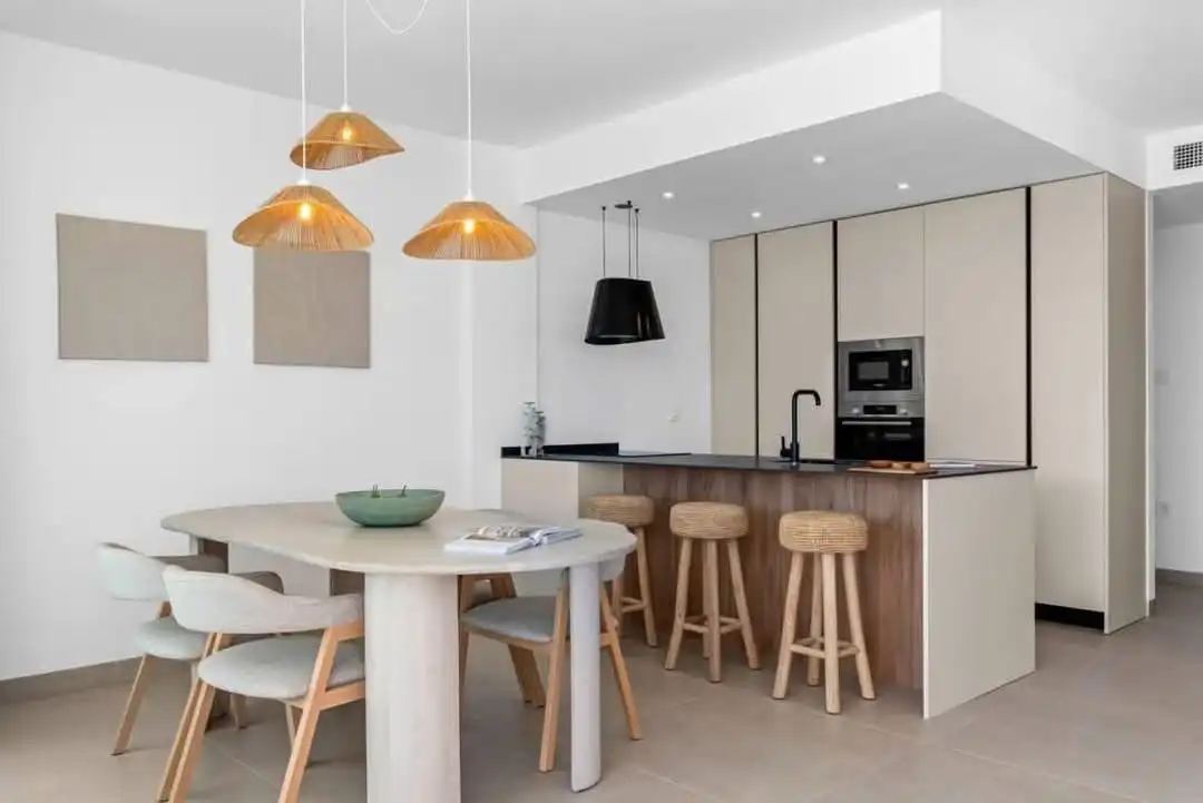 Cuina de Casa o xalet en venda en Cartagena amb Aire condicionat, Jardí privat i Terrassa