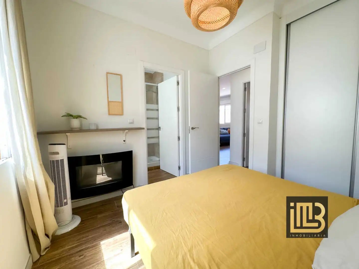 Schlafzimmer von Wohnung zur Miete in Málaga mit Klimaanlage und Möbliert