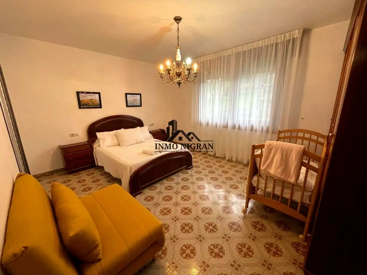 Bedroom of Houses for rent in Baiona  with Private garden, Swimming Pool and Balcony
