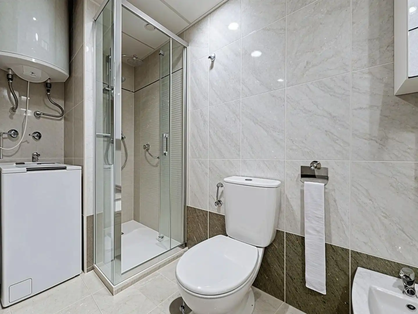 Bathroom of Apartments for sale in Calpe / Calp  with Heating, Balcony and Community pool