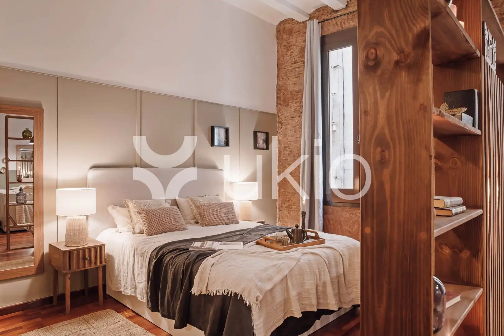 Habitación de Apartamento de alquiler en Barcelona con Aire acondicionado, Calefacción y Amueblado
