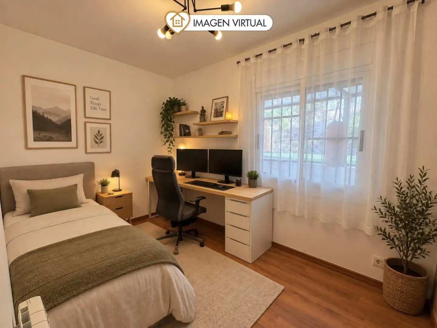 Dormitori de Casa o xalet en venda en Olesa de Bonesvalls amb Calefacció, Jardí privat i Parquet