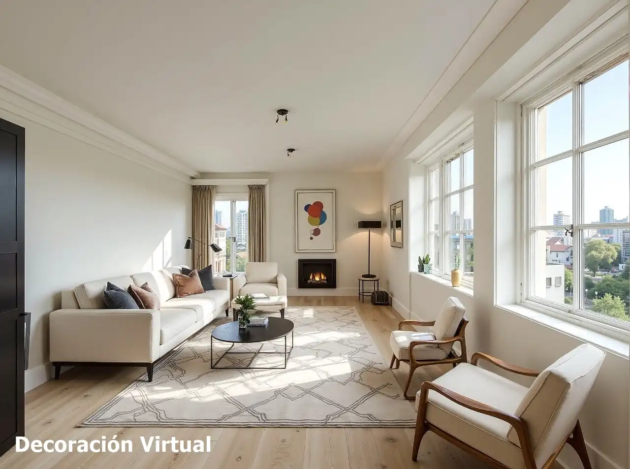 Sala d'estar de Casa o xalet en venda en Alhaurín de la Torre amb Aire condicionat, Calefacció i Jardí privat