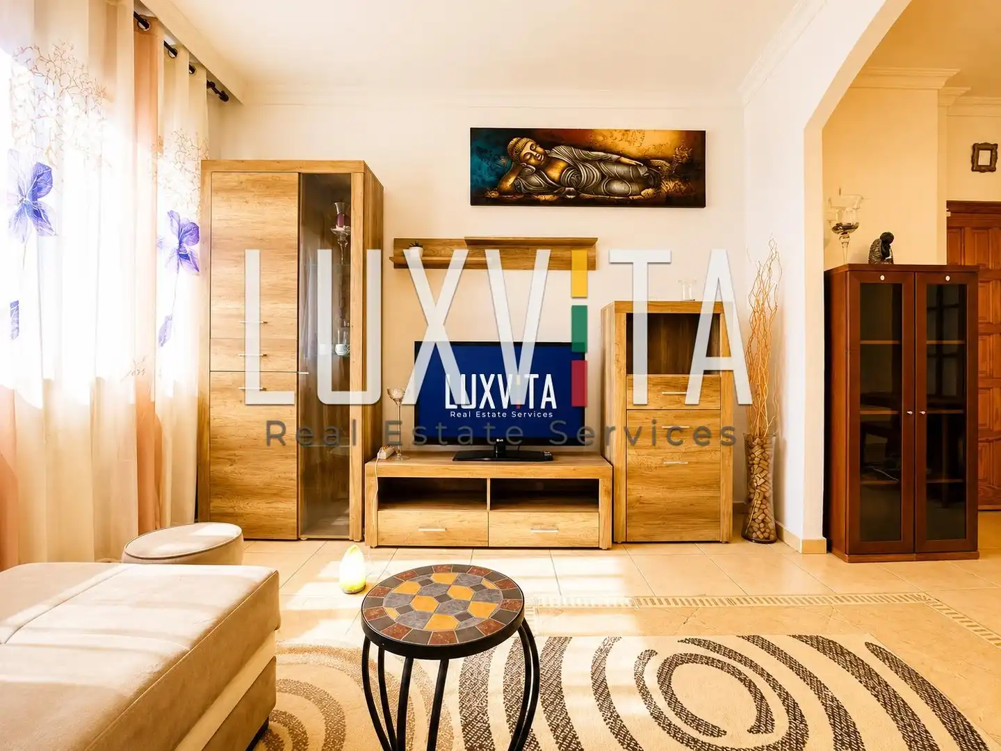 Sala de estar de Apartamento en venta en San Miguel de Abona con Jardín privado, Terraza y Amueblado