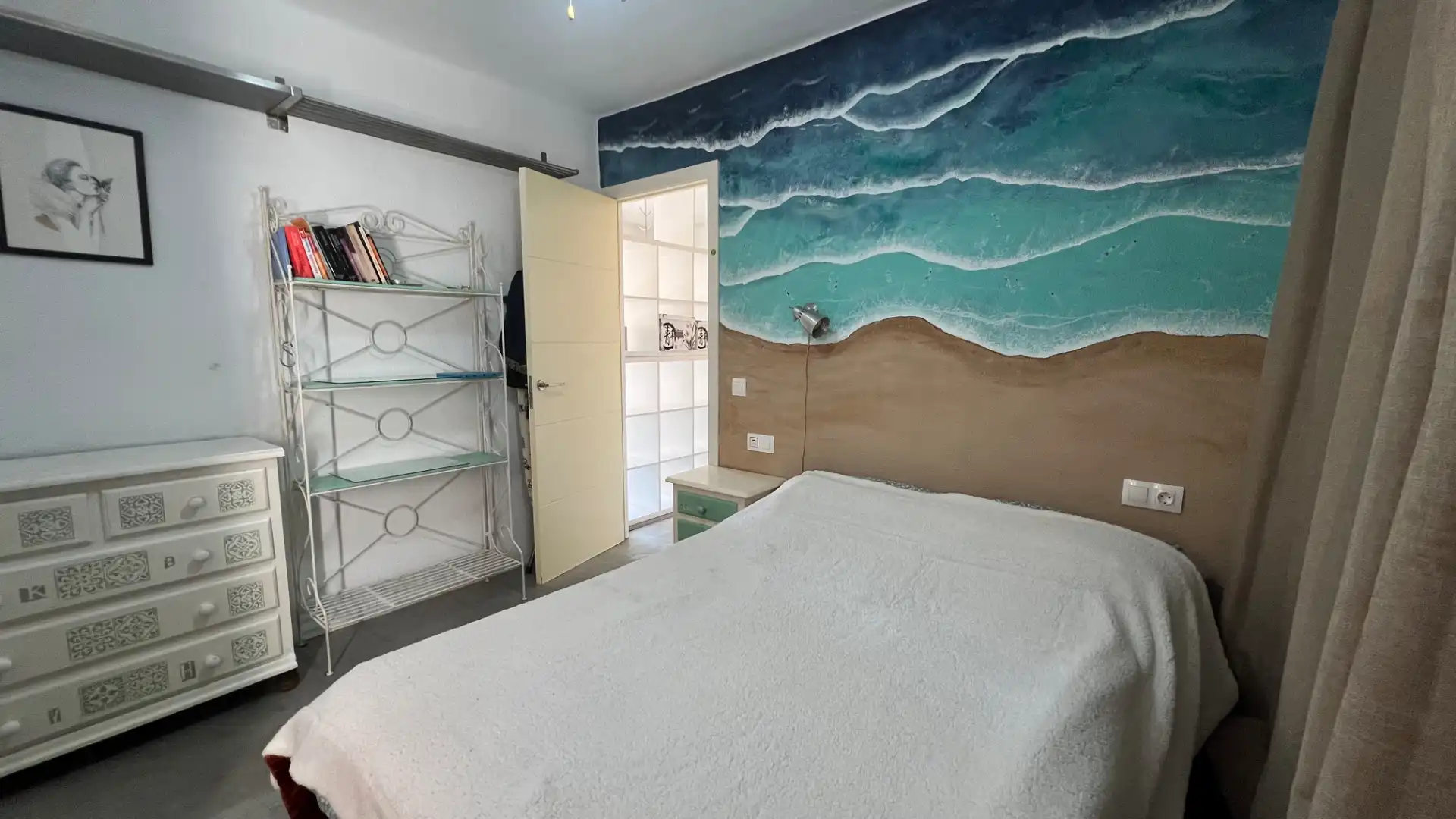 Schlafzimmer von Wohnung zum Verkauf in Málaga mit Klimaanlage, Terrasse und Möbliert