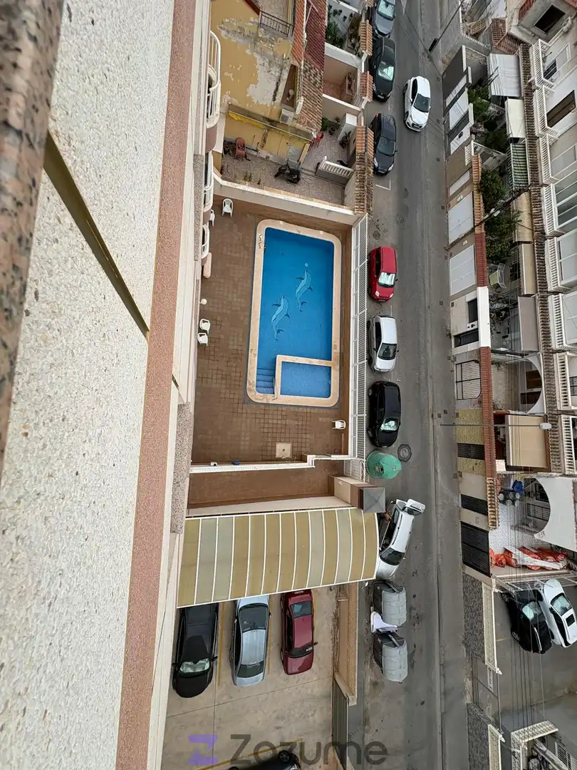 Piscina de Piso de alquiler en Torrevieja con Aire acondicionado, Calefacción y Terraza