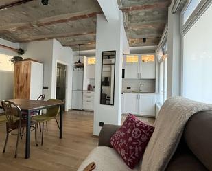 Living room of Study to share in  Madrid Capital  with Air Conditioner and Terrace