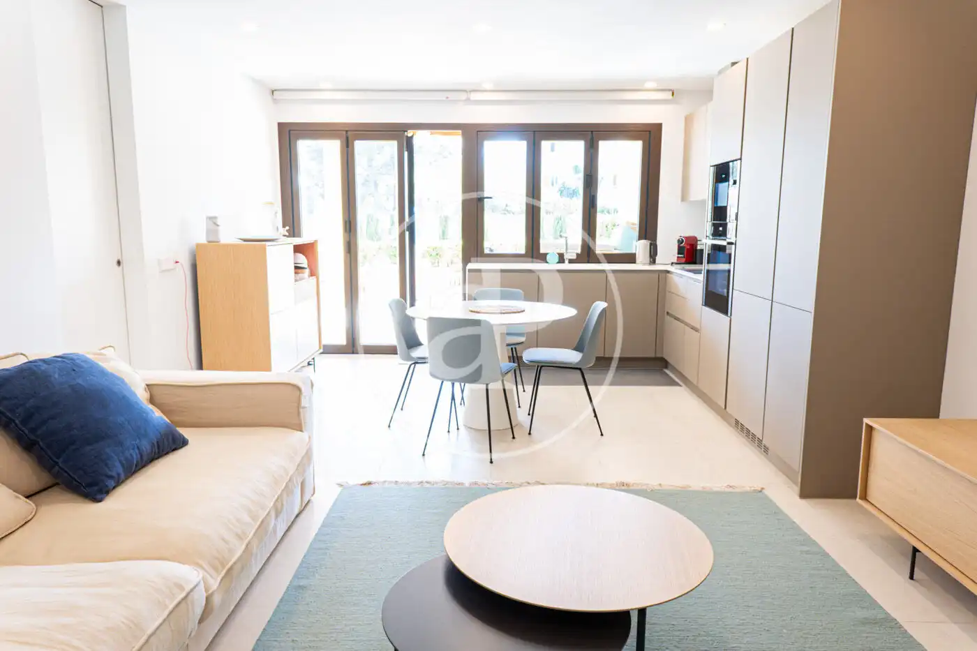 Wohnzimmer von Wohnung zur Miete in Pollença mit Klimaanlage, Heizung und Terrasse