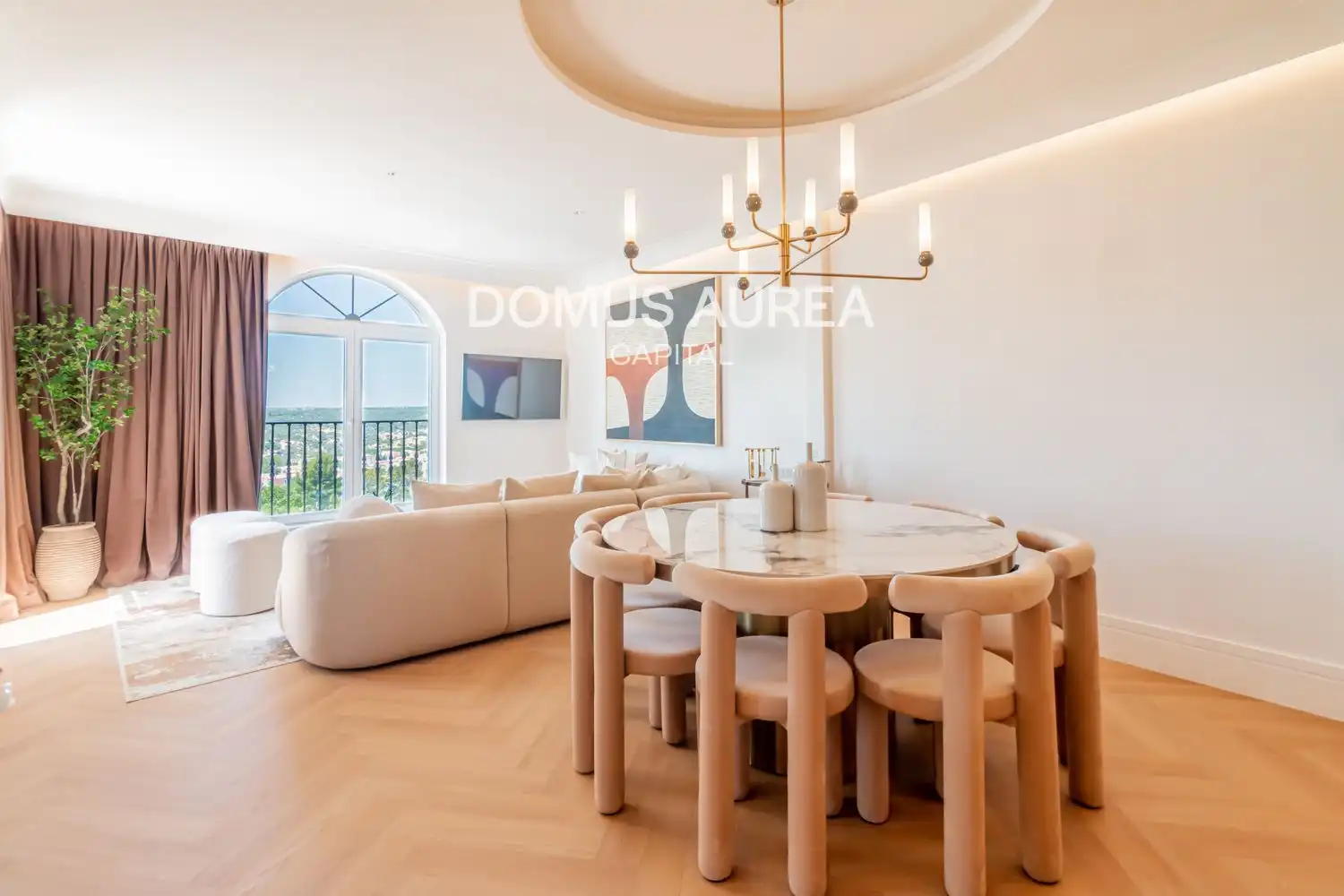 Dining room of Attic for rent in Madrid  with Air Conditioner, Heating and Parquet flooring
