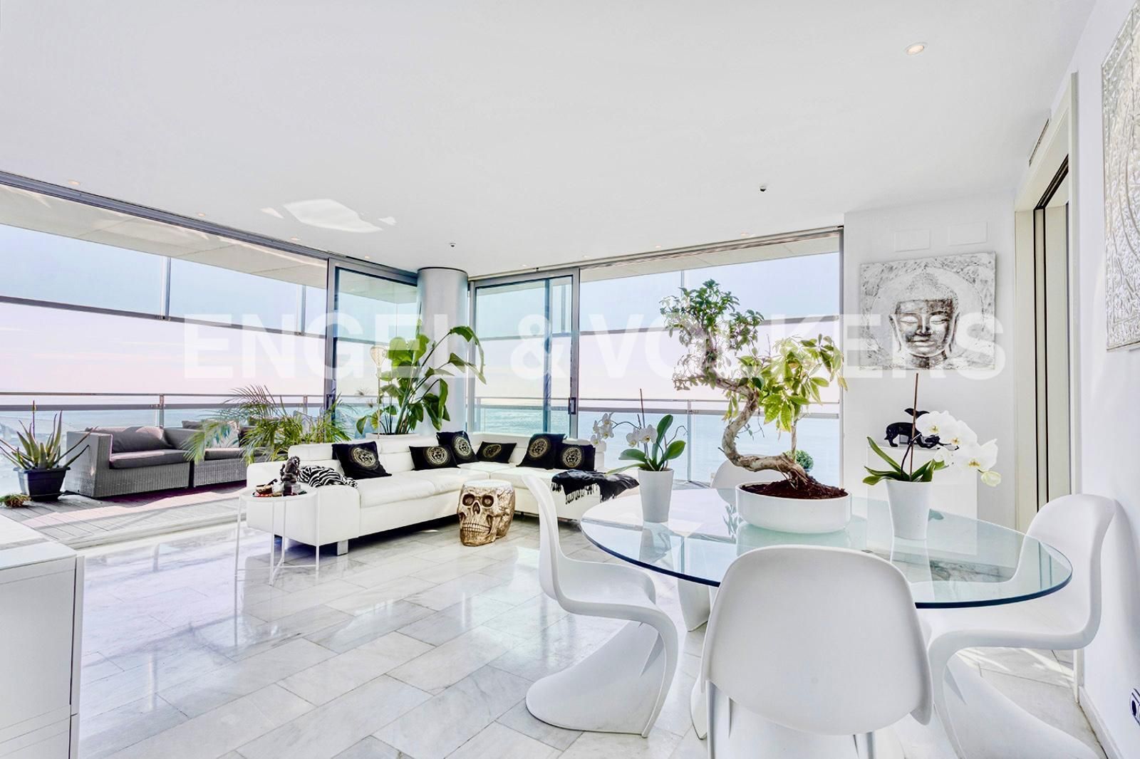 Living room of Apartment to rent in  Barcelona Capital  with Air Conditioner, Heating and Terrace