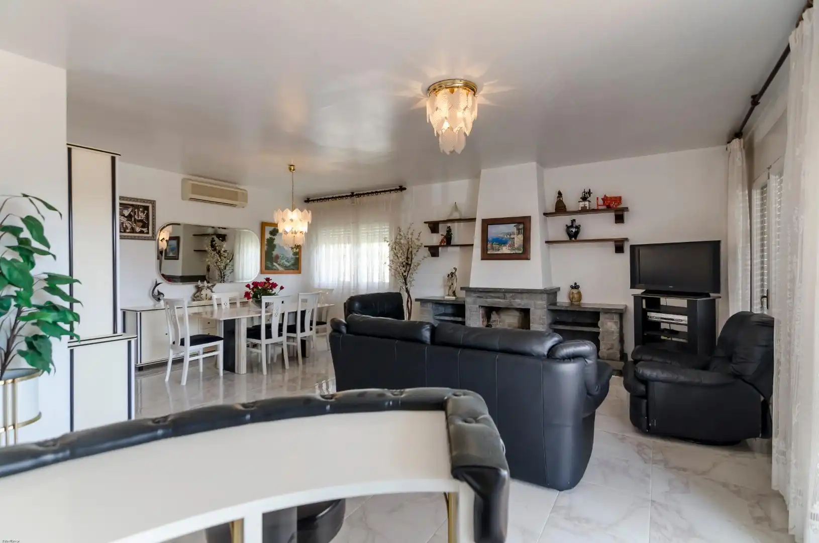 Sala de estar de Casa o chalet en venta en Lloret de Mar con Piscina y Horno