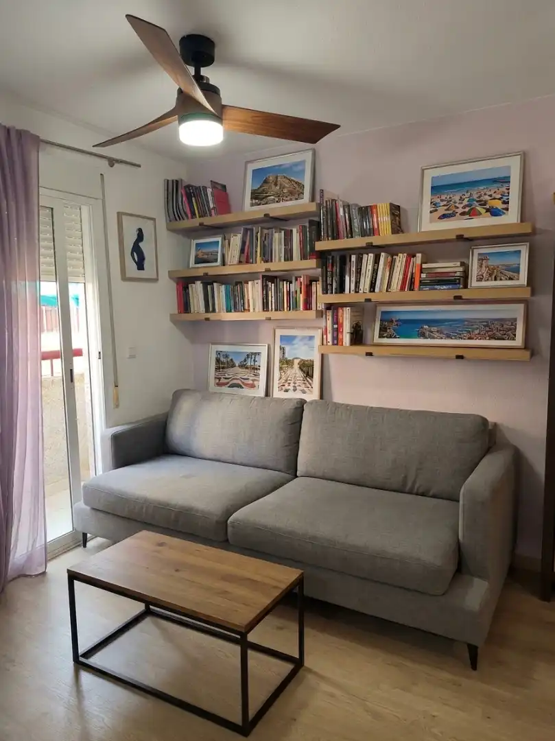 Sala de estar de Dúplex en venta en Alicante / Alacant con Aire acondicionado, Calefacción y Jardín privado