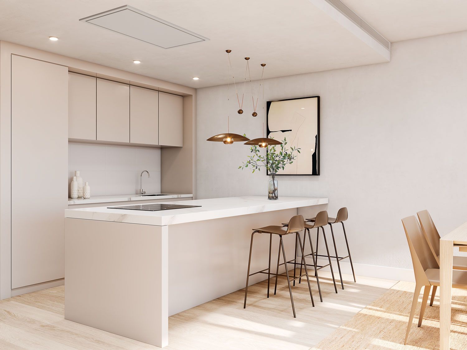 Kitchen of Flat for sale in Torremolinos  with Terrace, Swimming Pool and Community pool