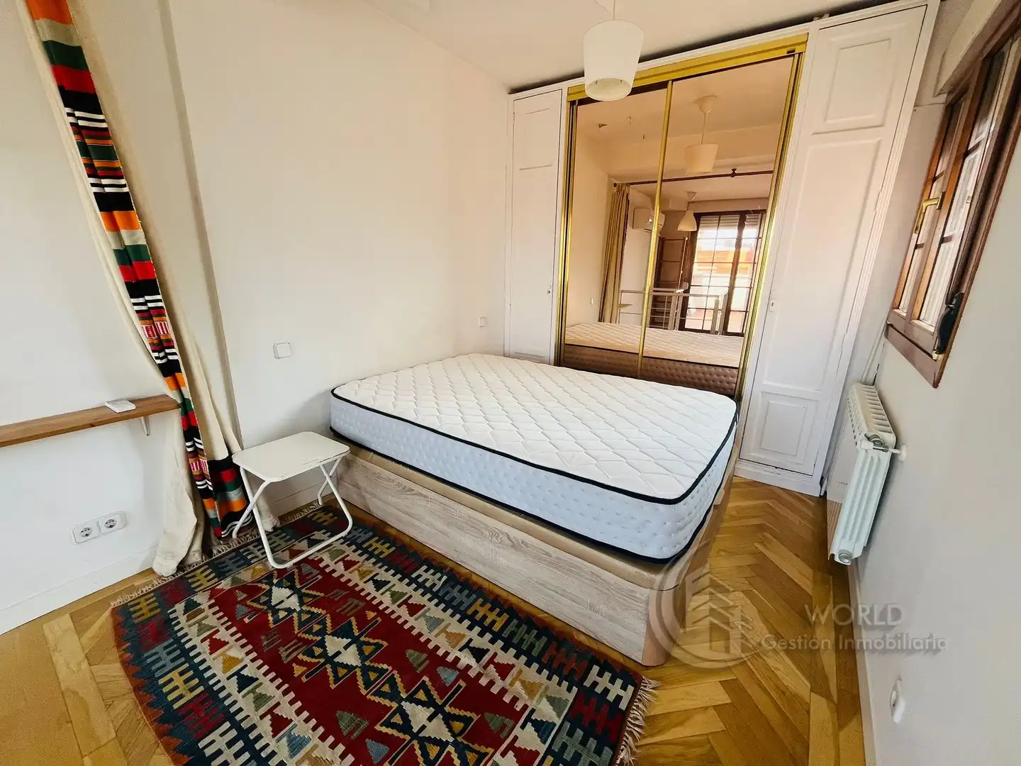 Bedroom of Attic for rent in Madrid  with Air Conditioner, Heating and Terrace