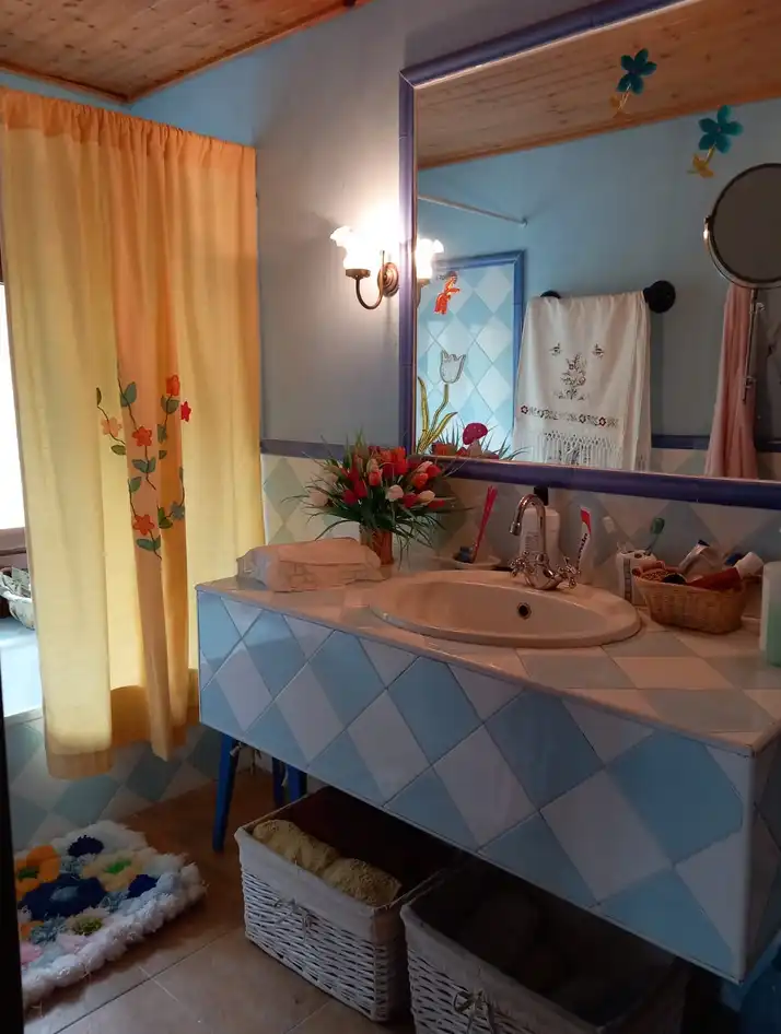 Baño de Finca rústica en venta en Tineo con Jardín privado, Parquet y Terraza