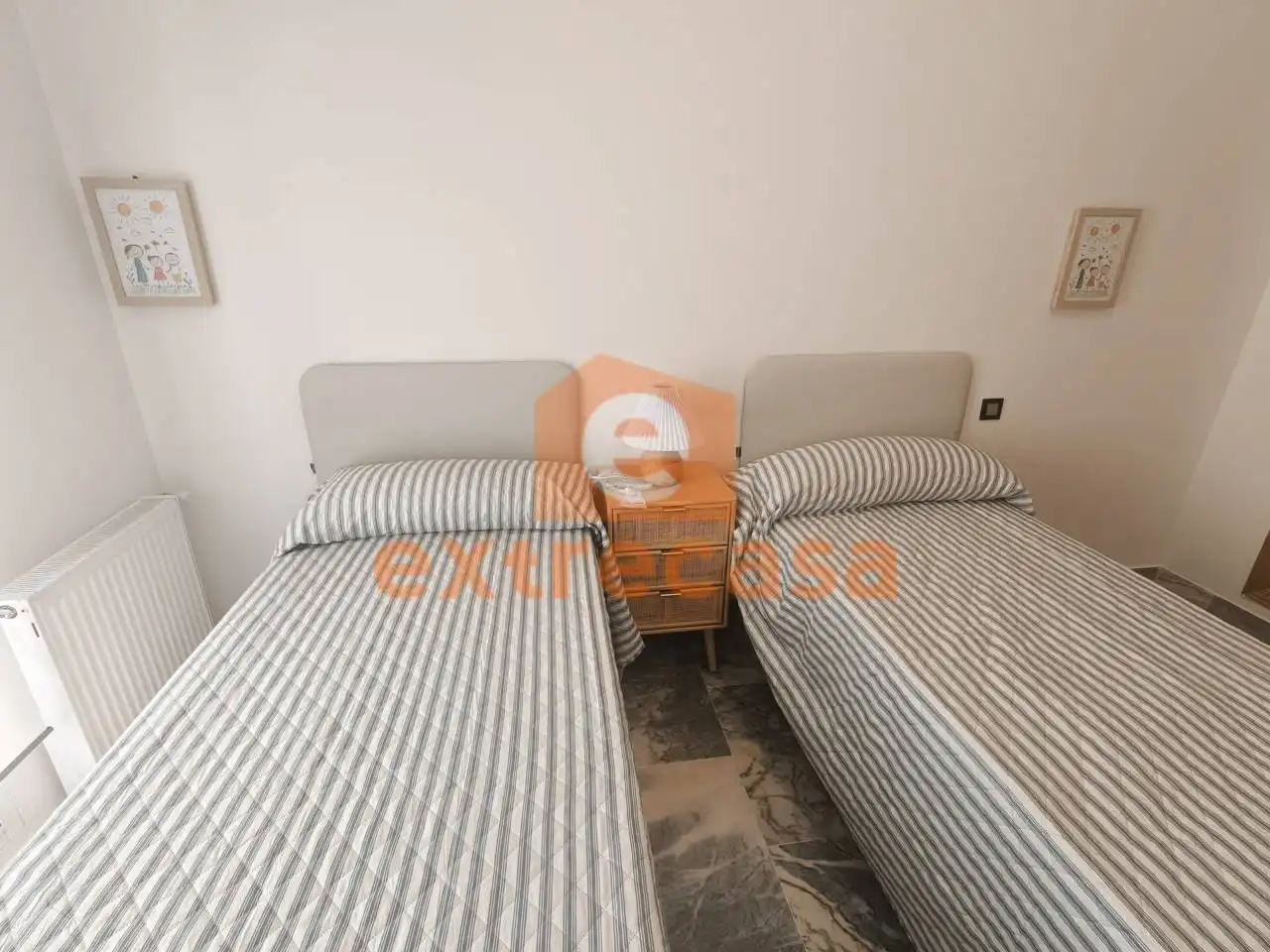 Dormitori de Apartament de lloguer en Badajoz amb Aire condicionat, Calefacció i Moblat