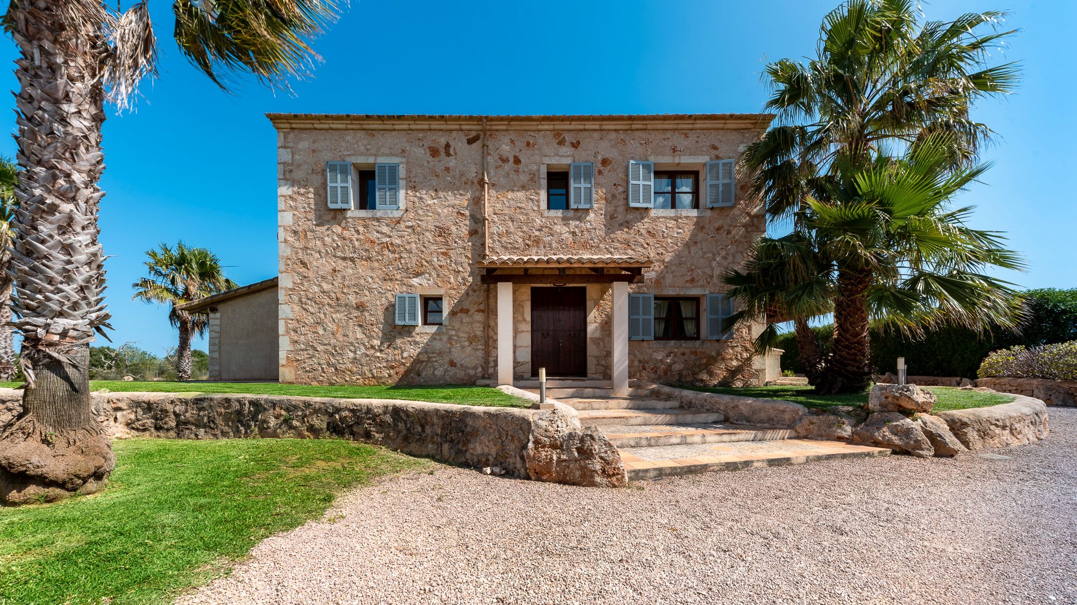 Vista exterior de Finca rústica en venda en Santanyí amb Aire condicionat, Piscina i Moblat