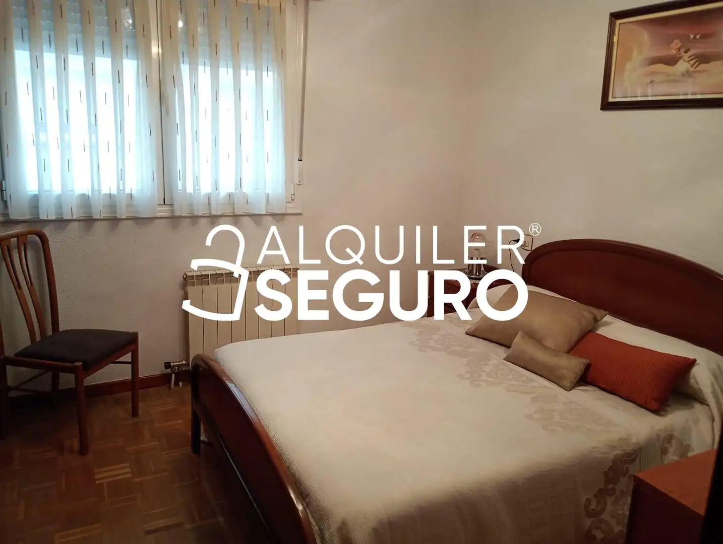 Schlafzimmer von Wohnung zur Miete in Vitoria - Gasteiz mit Heizung, Terrasse und Möbliert