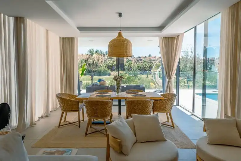 Dining room of Houses for rent in Estepona  with Air Conditioner, Heating and Private garden