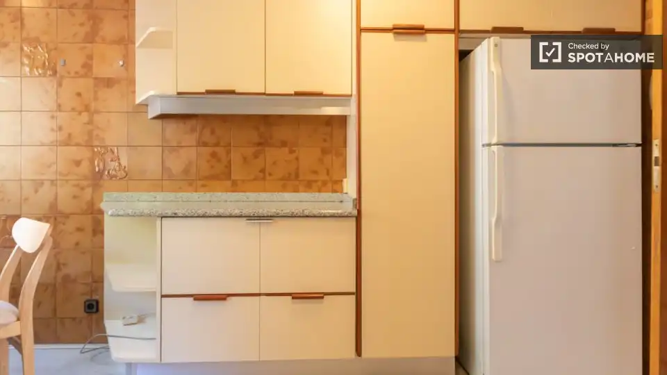 Cocina de Piso de alquiler en Madrid con Aire acondicionado, Calefacción y Amueblado