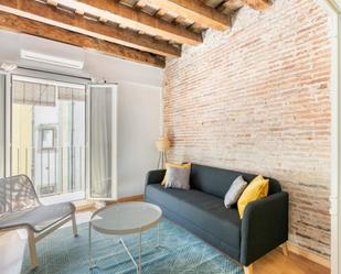 Sala d'estar de Apartament de lloguer en  Barcelona Capital amb Aire condicionat