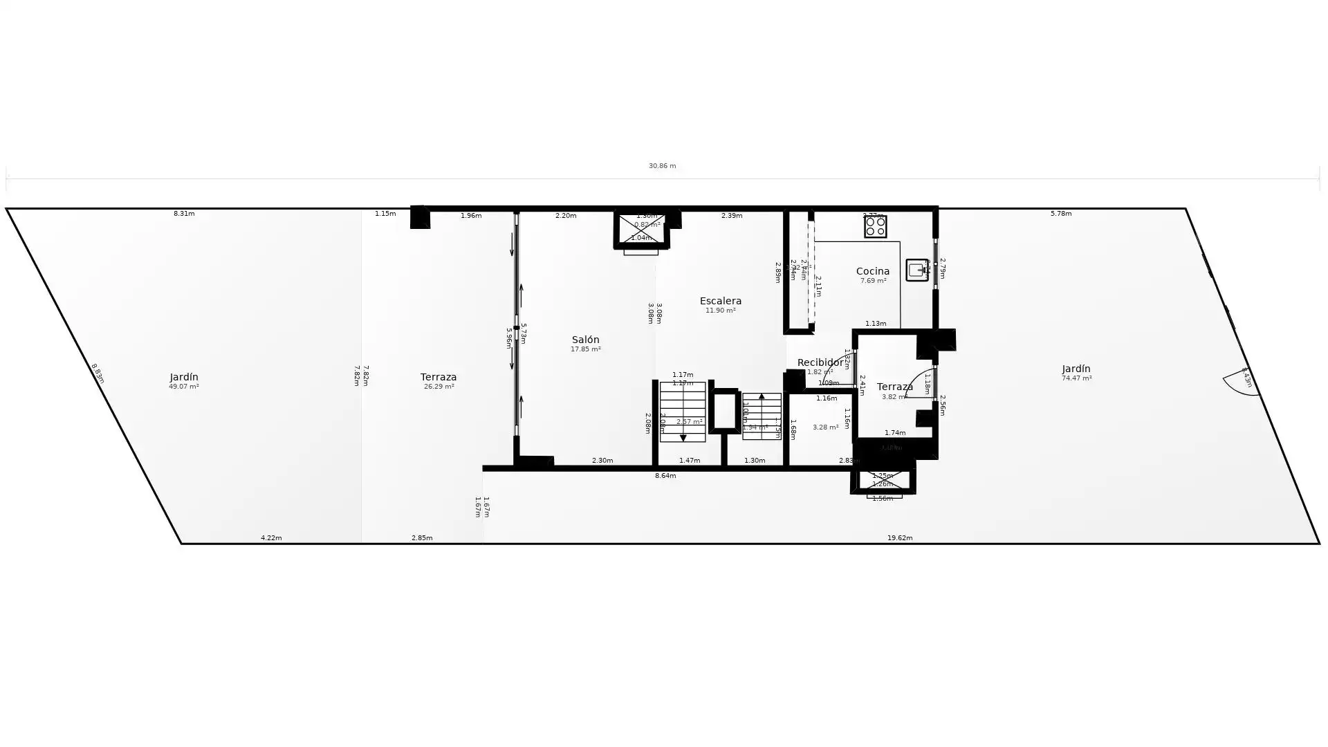 Einfamilien-Reihenhaus zur Miete in Puçol mit Heizung, Privatgarten und Terrasse