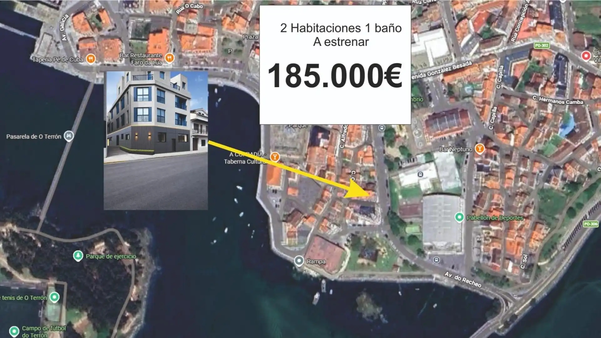 Exterior view of Apartments for sale in Vilanova de Arousa  with Heating