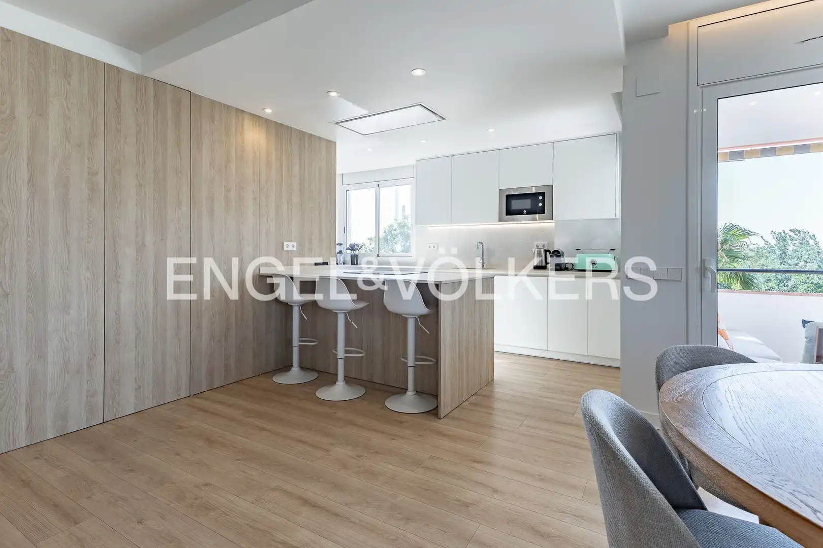 Cocina de Piso en venta en Sant Adrià de Besòs con Aire acondicionado, Calefacción y Parquet
