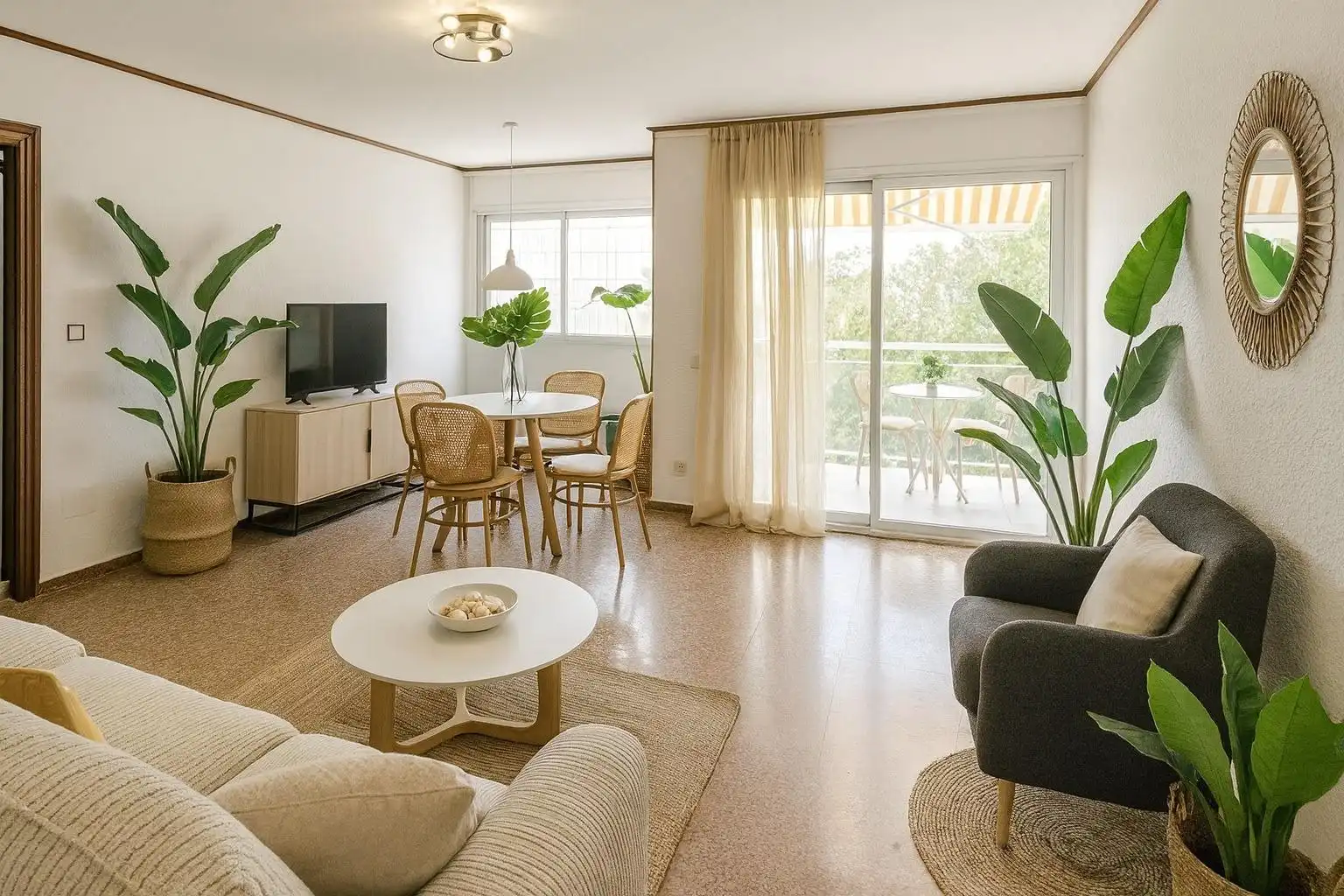 Wohnzimmer von Wohnung zum Verkauf in Salou mit Heizung, Terrasse und Balkon