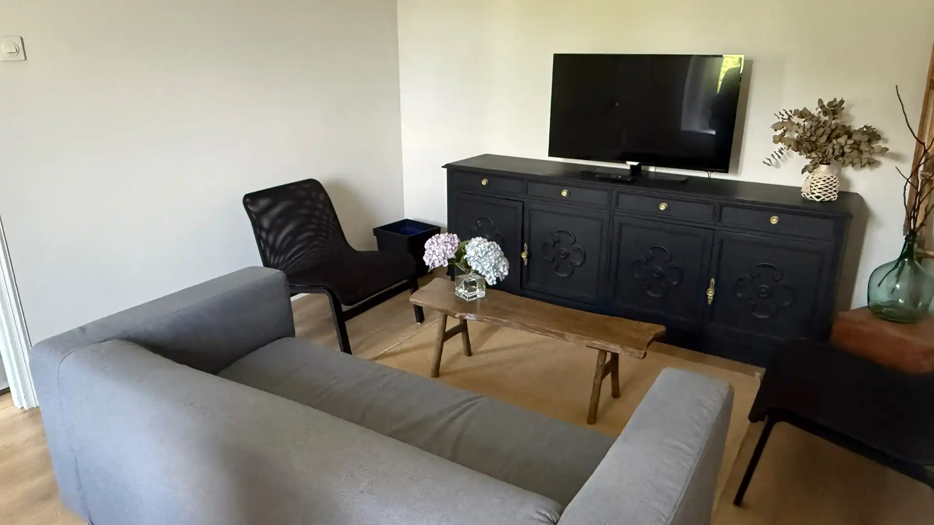 Sala de estar de Casa o chalet en venta en Cariño con Jardín privado, Amueblado y Horno