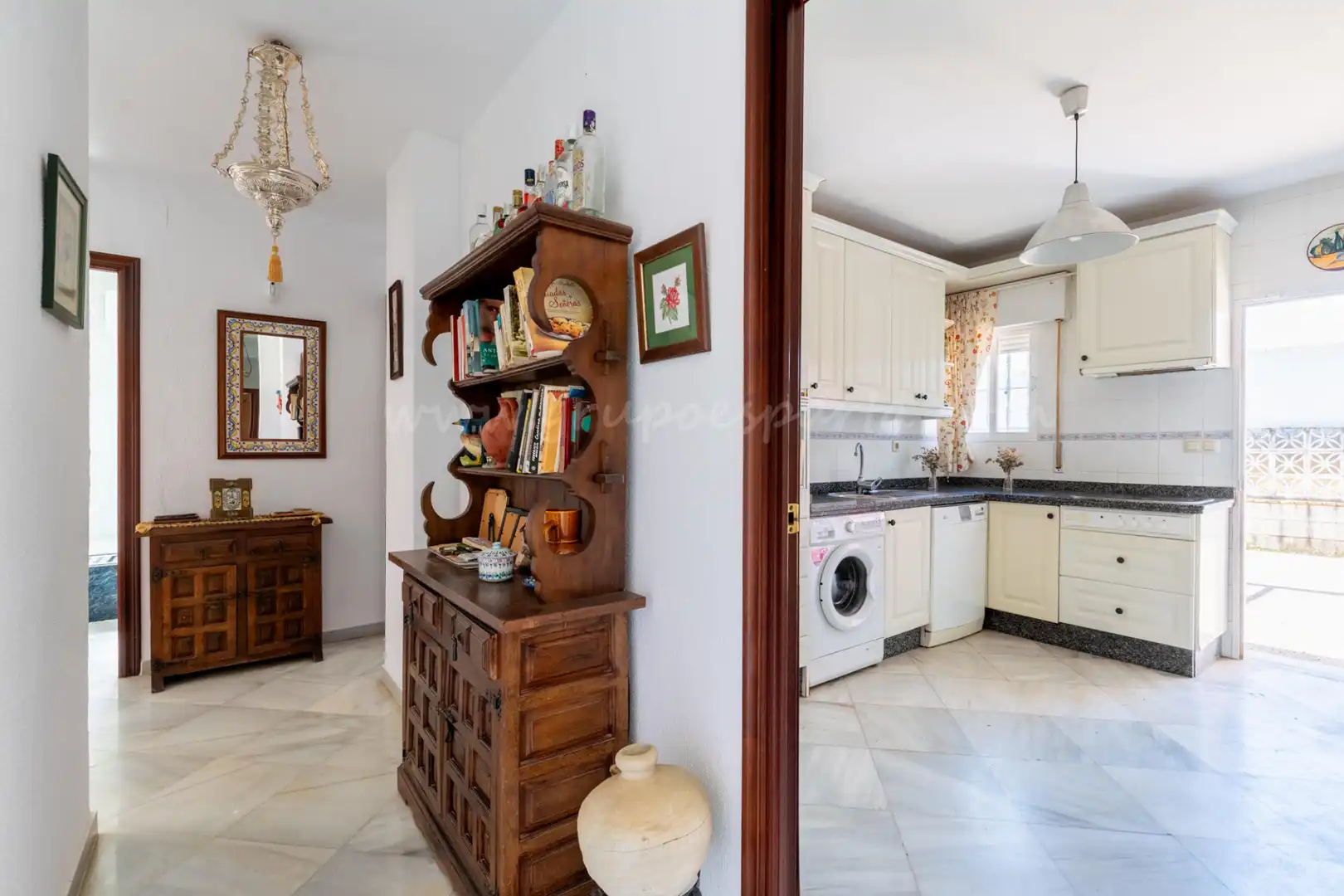 Cocina de Casa o chalet en venta en Villanueva del Ariscal con Aire acondicionado, Calefacción y Jardín privado