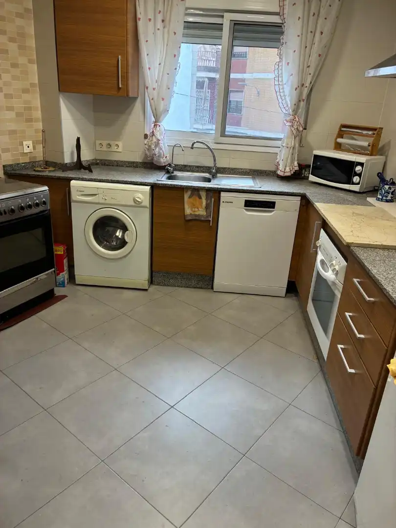 Kitchen of Flat for sale in Aspe  with Air Conditioner, Furnished and Balcony