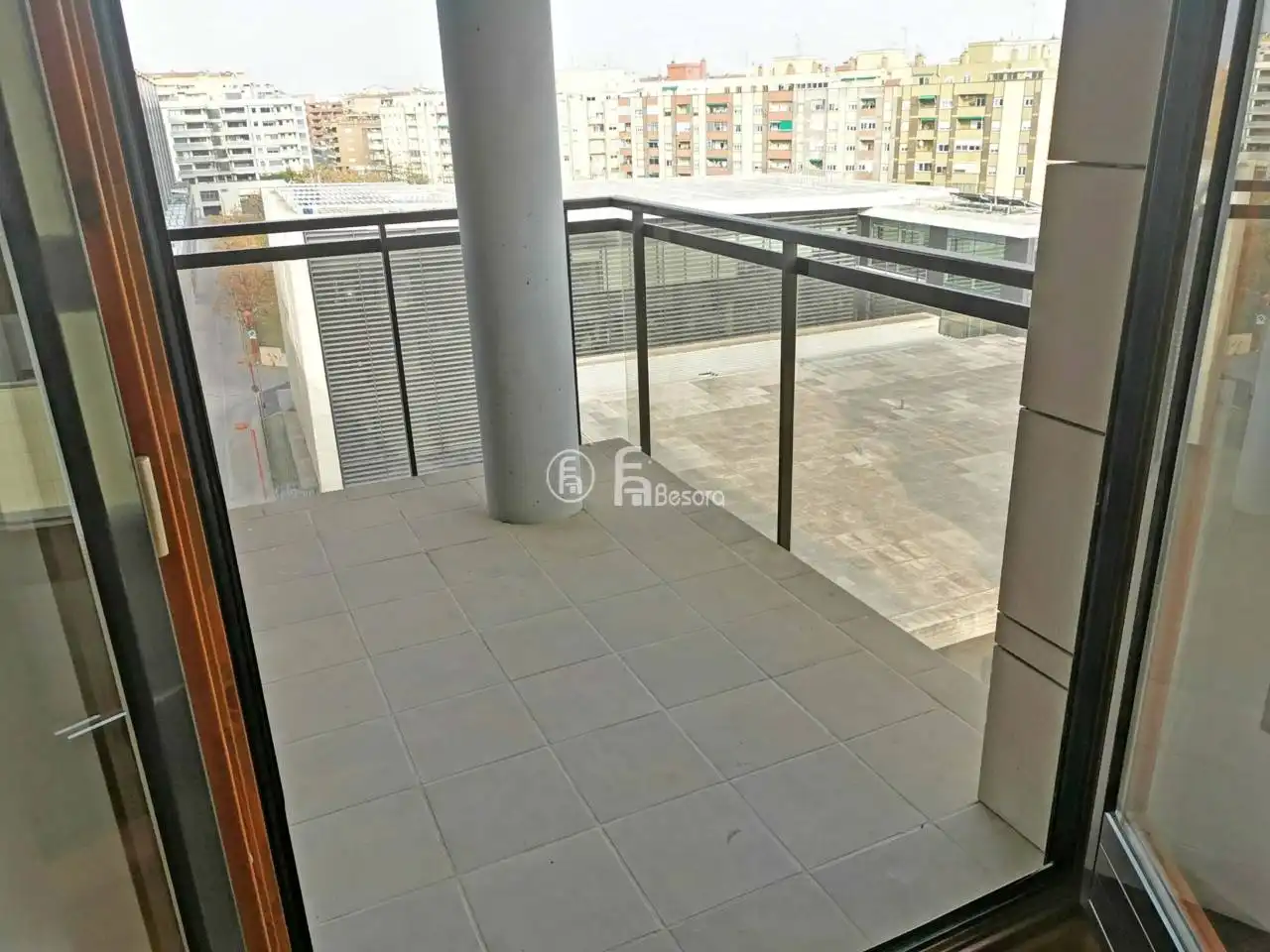 Balcony of Flat for rent in Lleida  with Air Conditioner, Heating and Parquet flooring