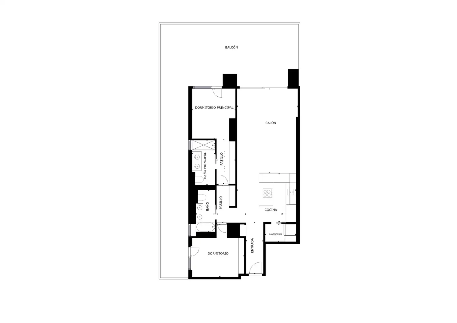 Wohnung mit Terrasse zum Verkauf in Calle Pacífico, imagen 47
