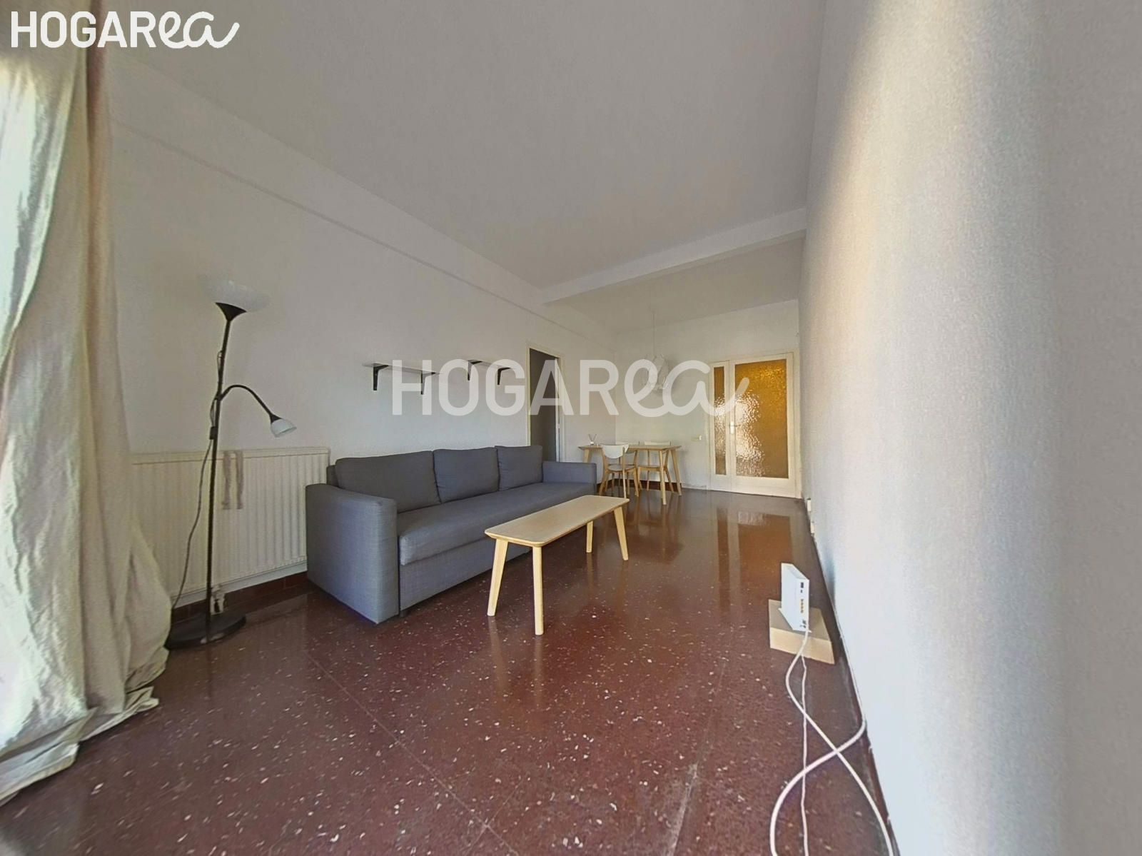 Sala d'estar de Pis en venda en  Barcelona Capital amb Terrassa, Moblat i Balcó