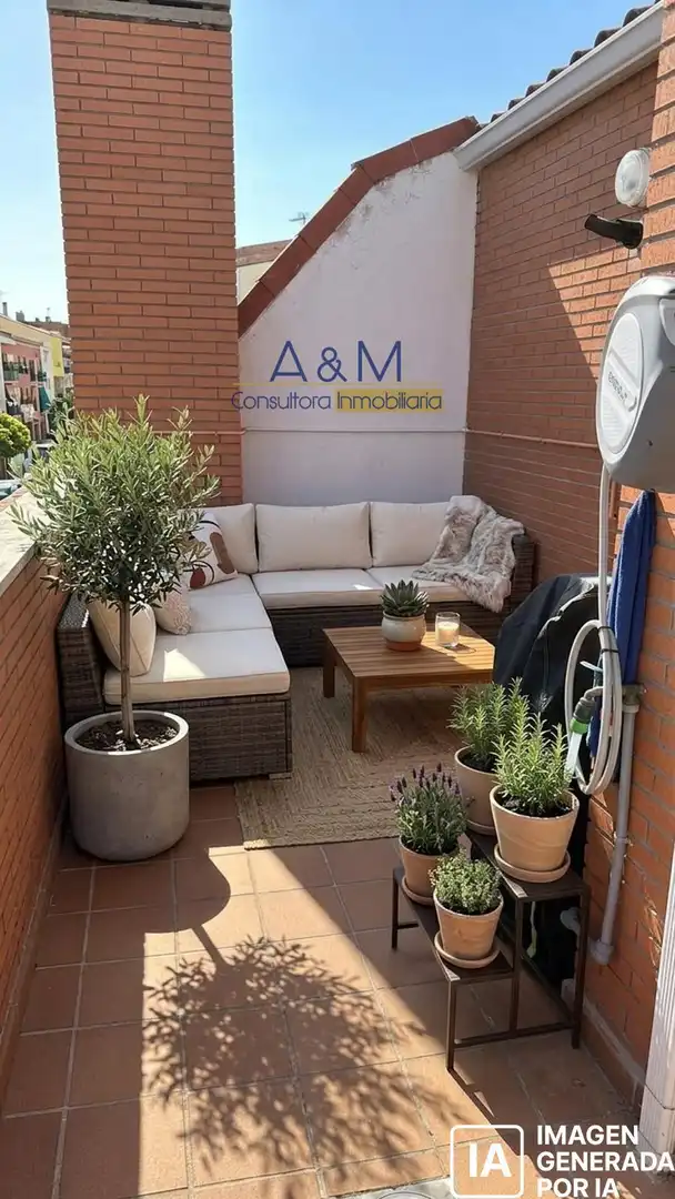 Terraza de Ático en venta en Valladolid con Calefacción, Parquet y Terraza