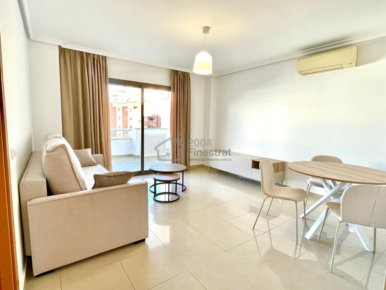 Living room of Flat to rent in Villajoyosa / La Vila Joiosa  with Air Conditioner, Terrace and Community pool