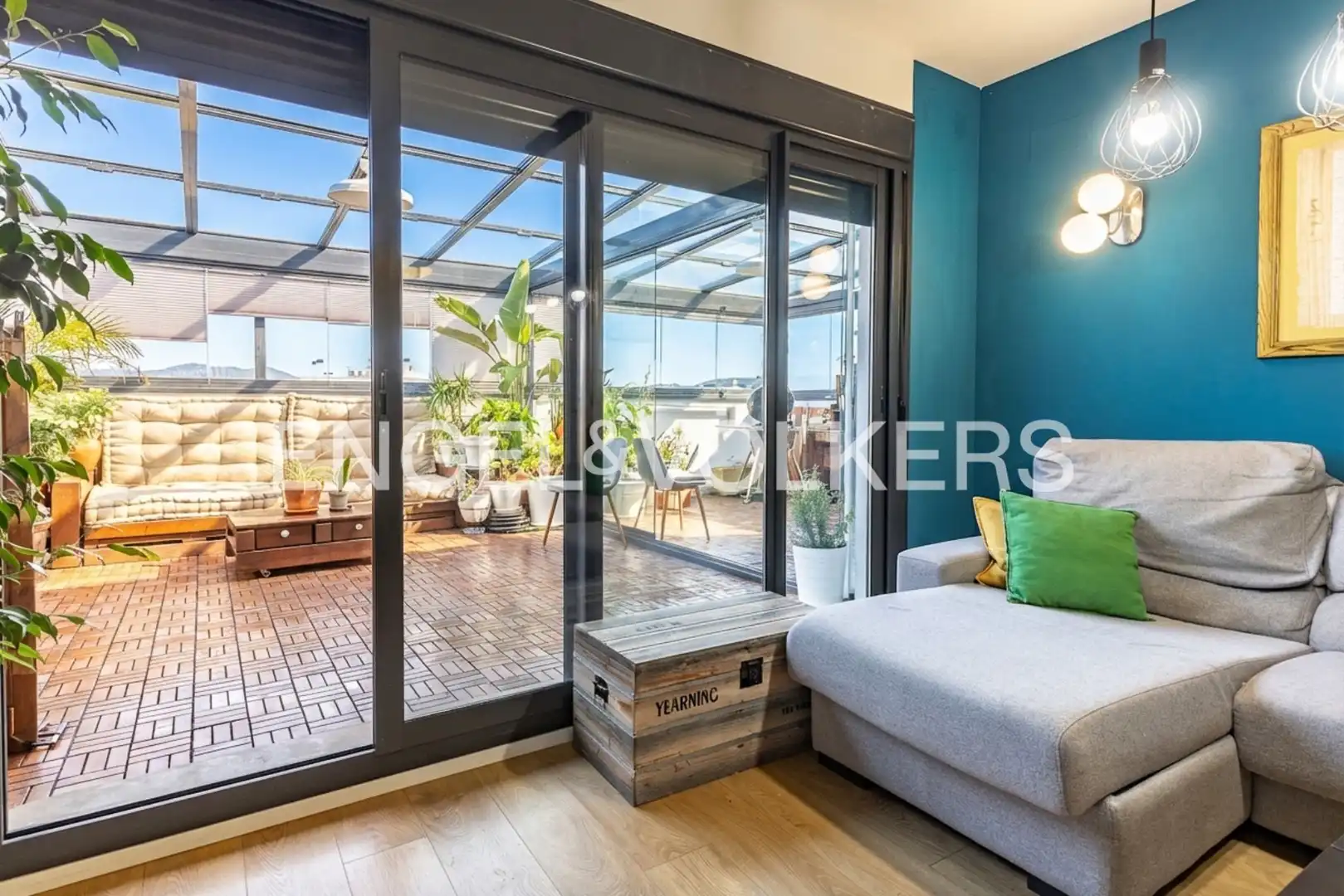 Terraza de Ático en venta en Sant Adrià de Besòs con Aire acondicionado, Calefacción y Parquet