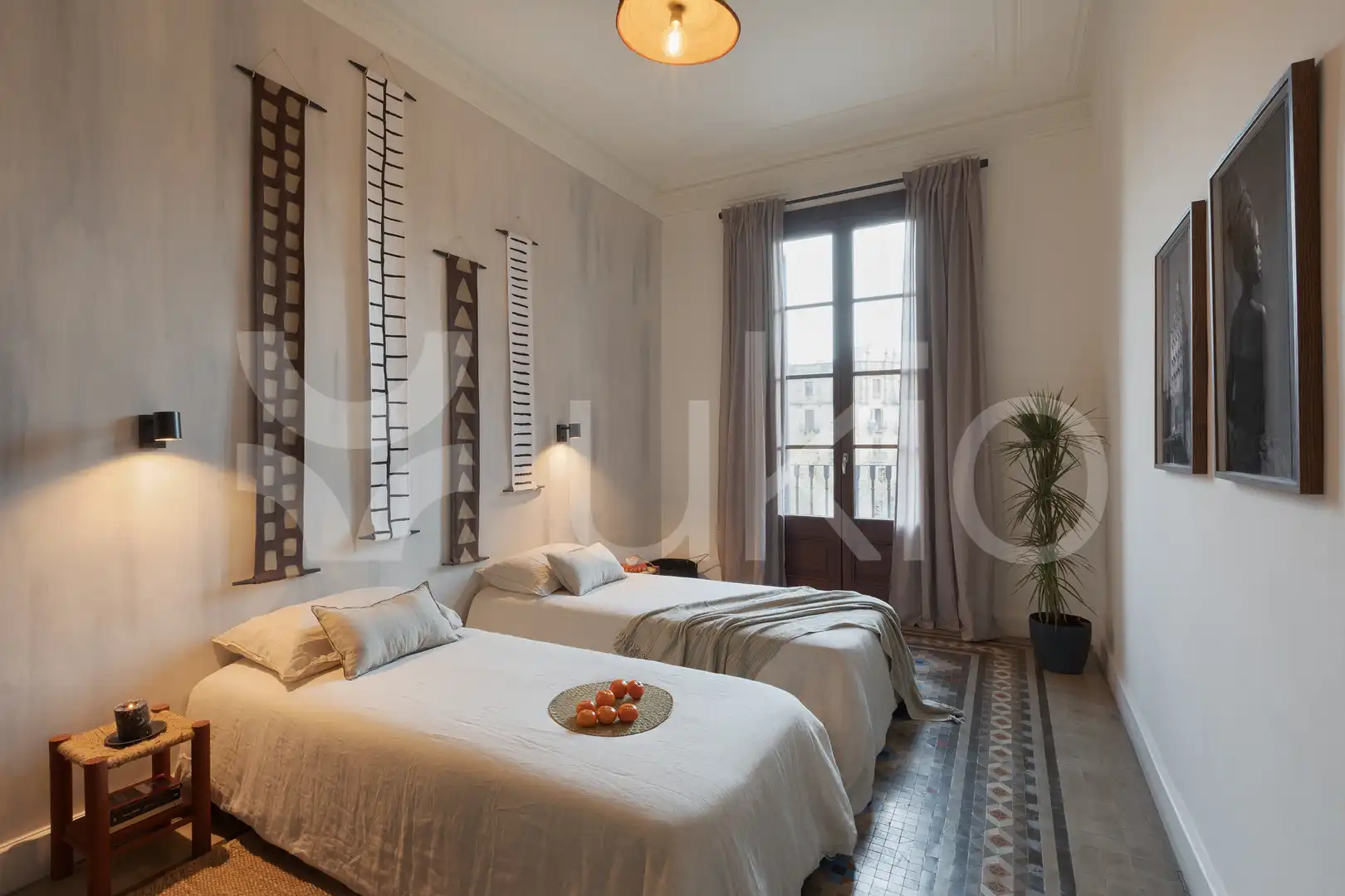 Habitación de Apartamento de alquiler en Barcelona con Aire acondicionado, Calefacción y Amueblado